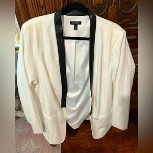 Torrid Black and White Blazer Jacket